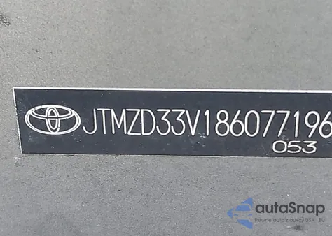 2008 Toyota Rav4 из США, поврежденный, VIN JTMZD33V186077196